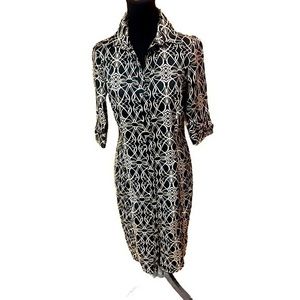 Black and White Free design Shirt Style Dress by Zara Basic, Long Sleeves.